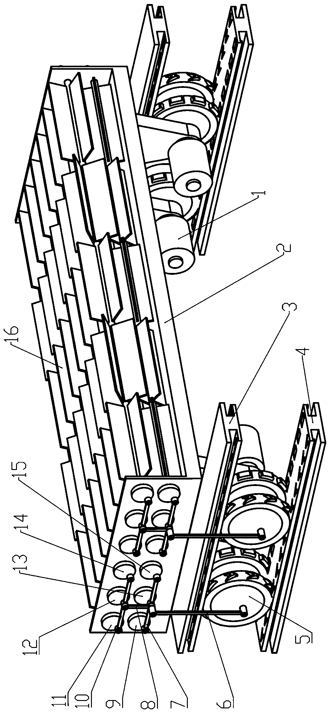 Device for fully roasting pellets in belt type roasting machine