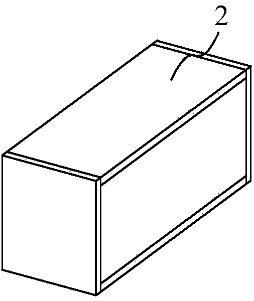 Folding box body type inflation mold house