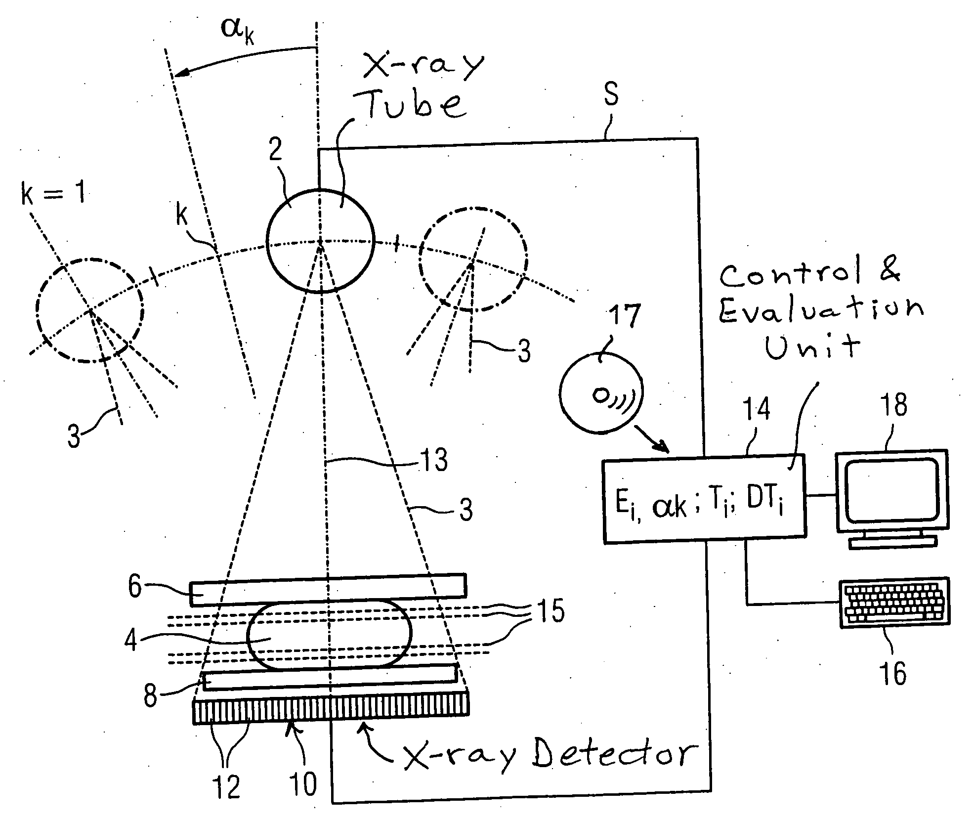 Mammography method and apparatus for forming a tomosynthetic 3-D X-ray image