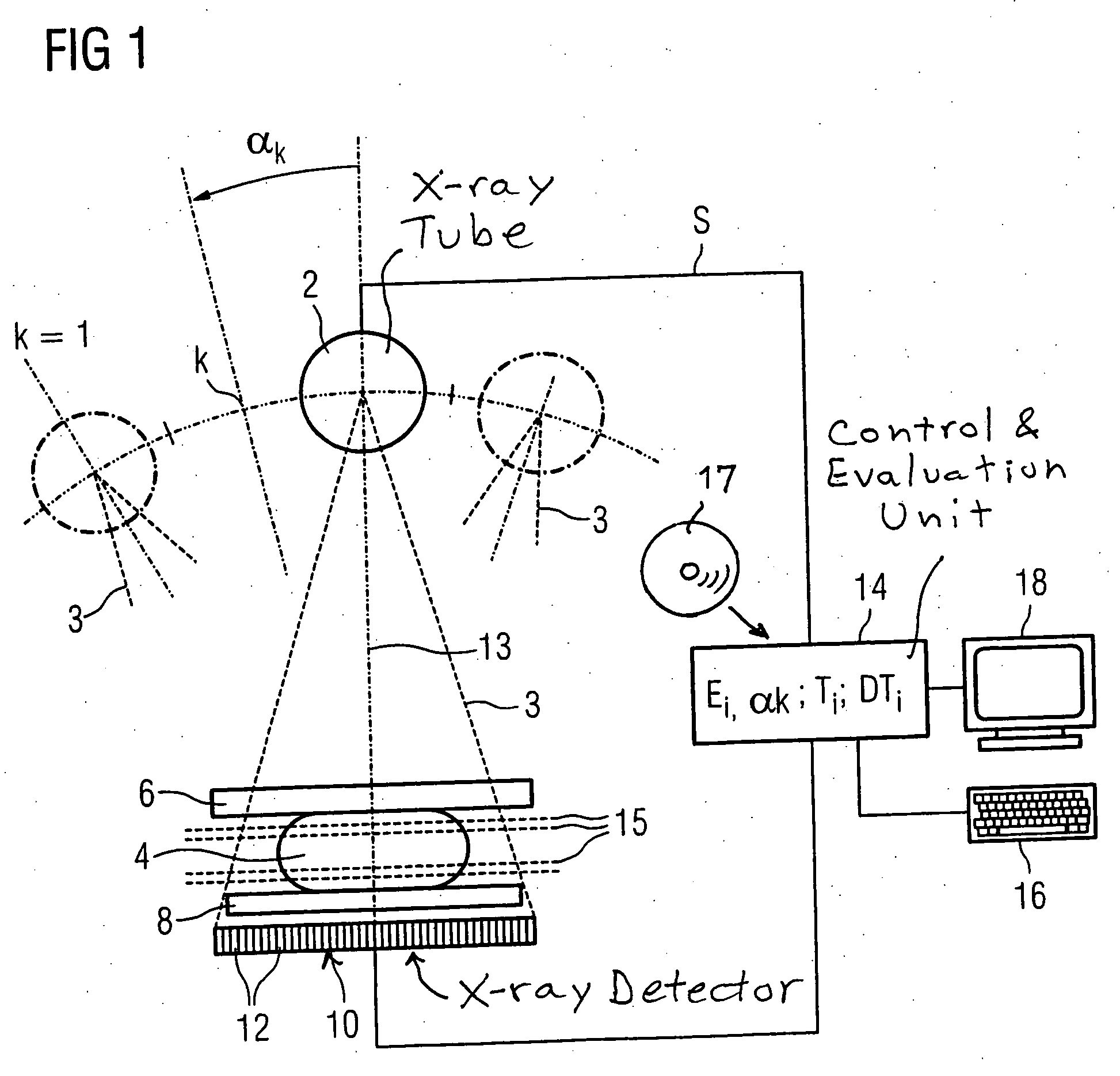 Mammography method and apparatus for forming a tomosynthetic 3-D X-ray image