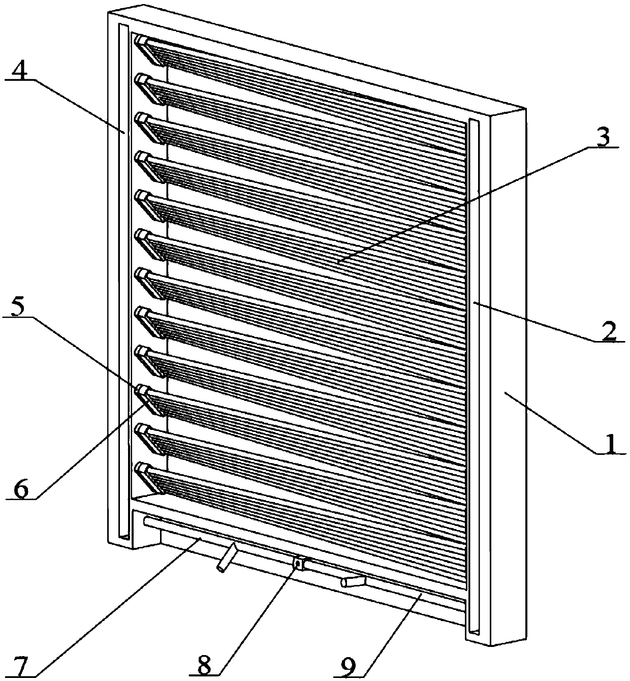 Rigid combination rod shutter blade mechanisms capable of achieving twisted deformation and operating system