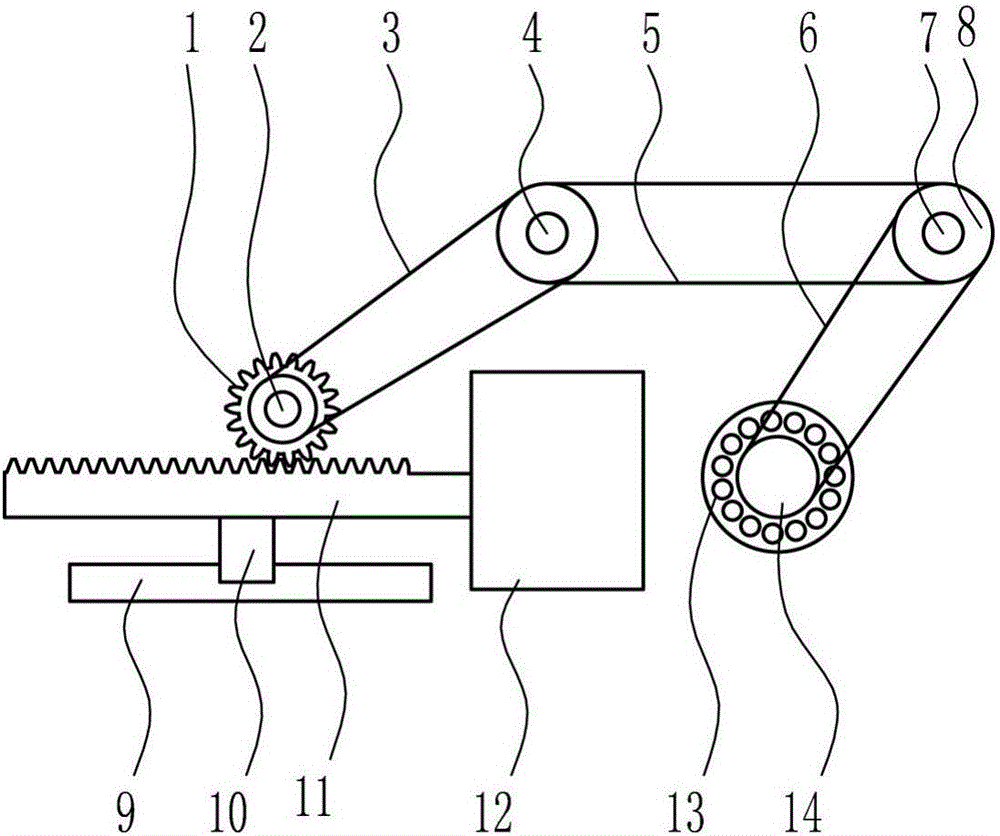 Stage lighting device capable of conveniently rotating