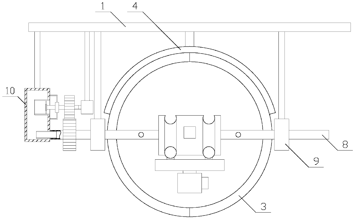 Heat dissipation type intelligent monitoring system with dust removal function