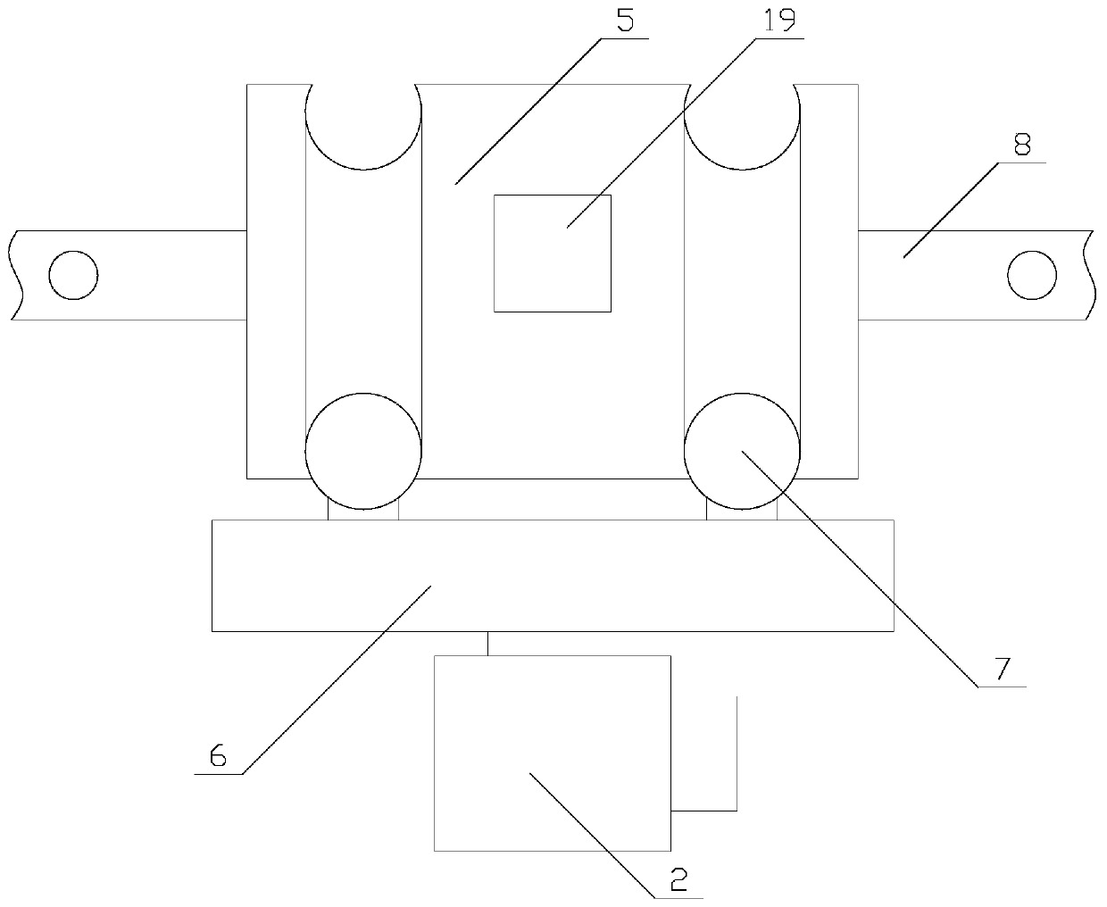 Heat dissipation type intelligent monitoring system with dust removal function