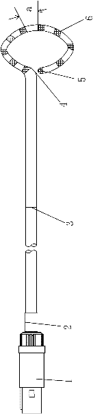 Right ventricular outflow tract mapping and angiographic catheter and preparation method of angiographic catheter