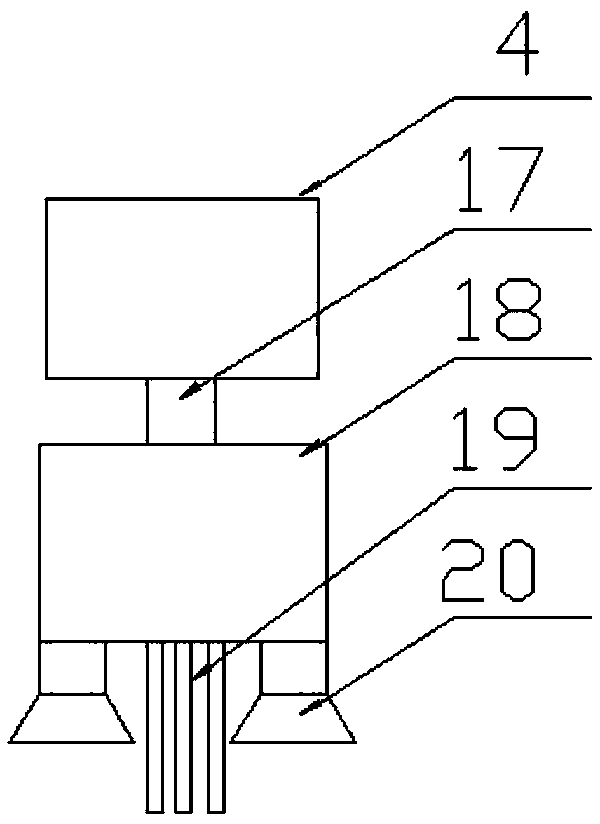 A computer hardware fixed cooling and dust removing device