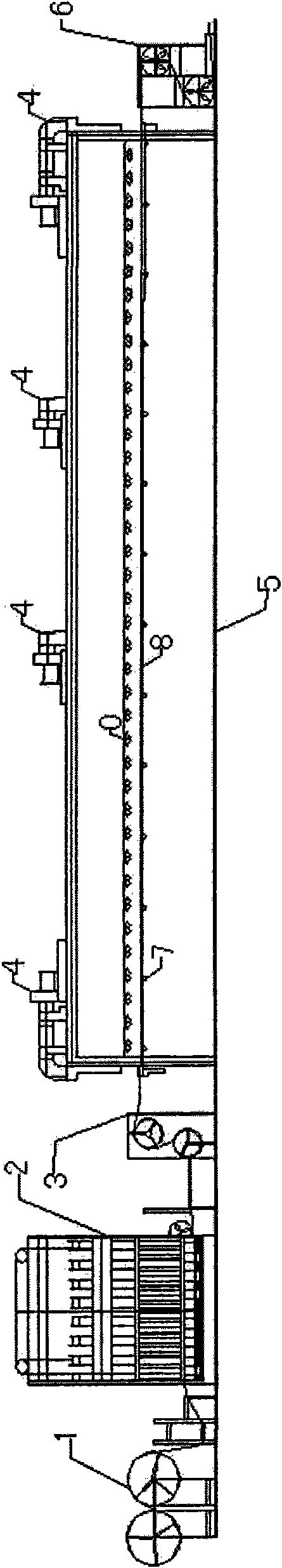 Dry method production line of water-based ecological synthetic leather