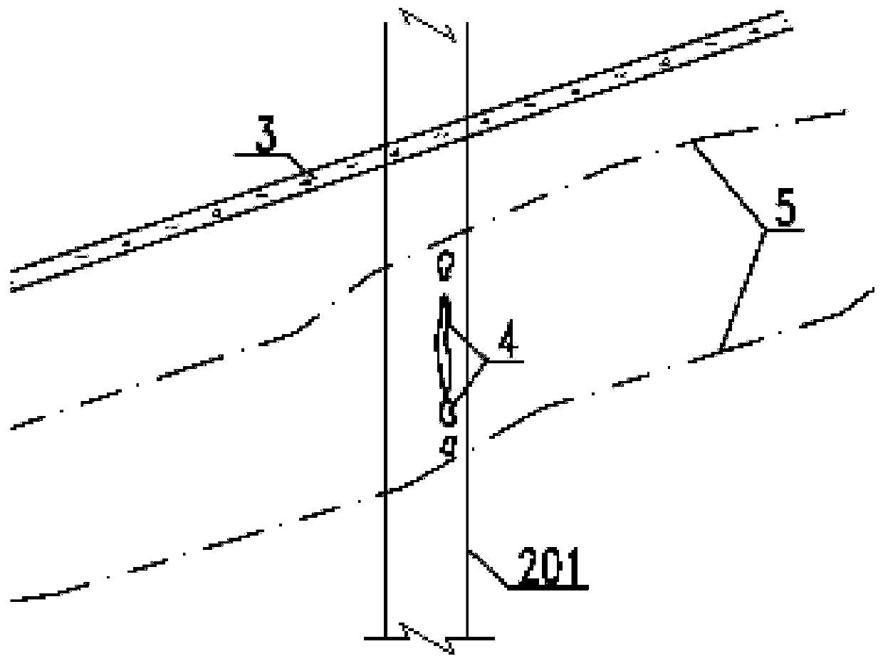 Method for predicting damage mode of high-ground-stress concentrated zone of surrounding rock on lower portion of large gentle-dip-angle weak structural plane