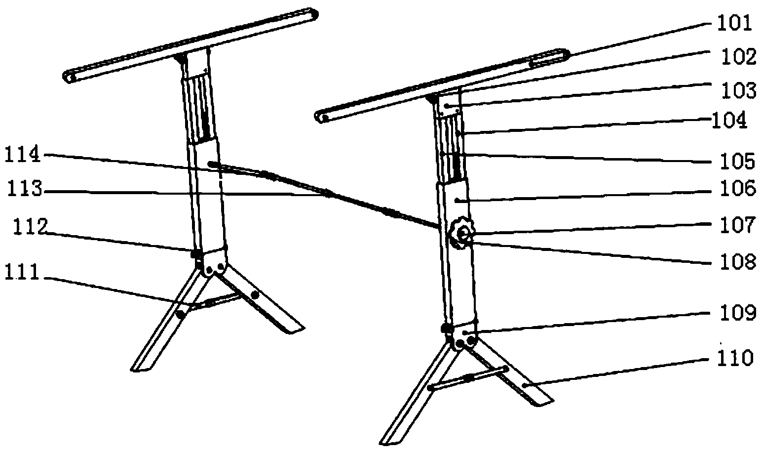 Portable multifunctional drawing table