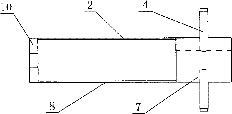 Optical fiber grating vibration sensor comprising double cantilever beams with equal strength