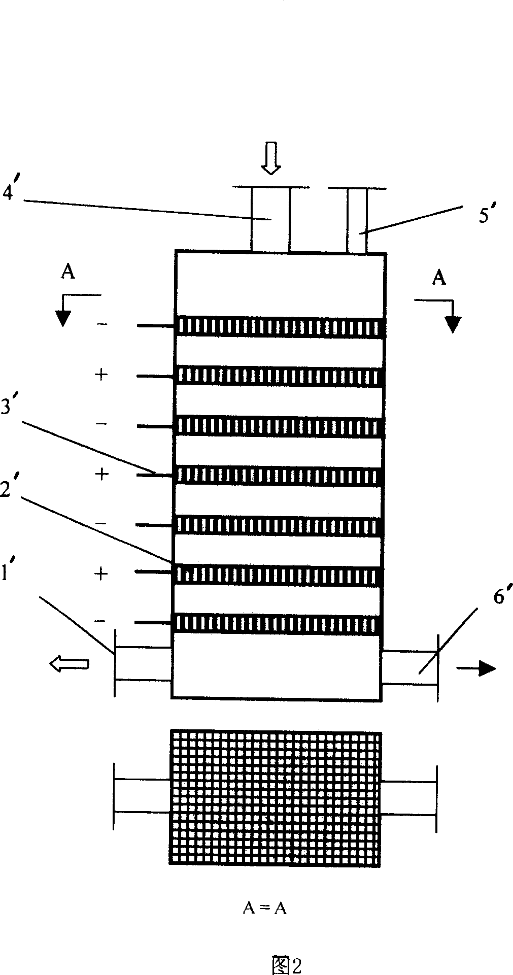 Method for eliminating oxynitride from air flow and the special equipment thereof