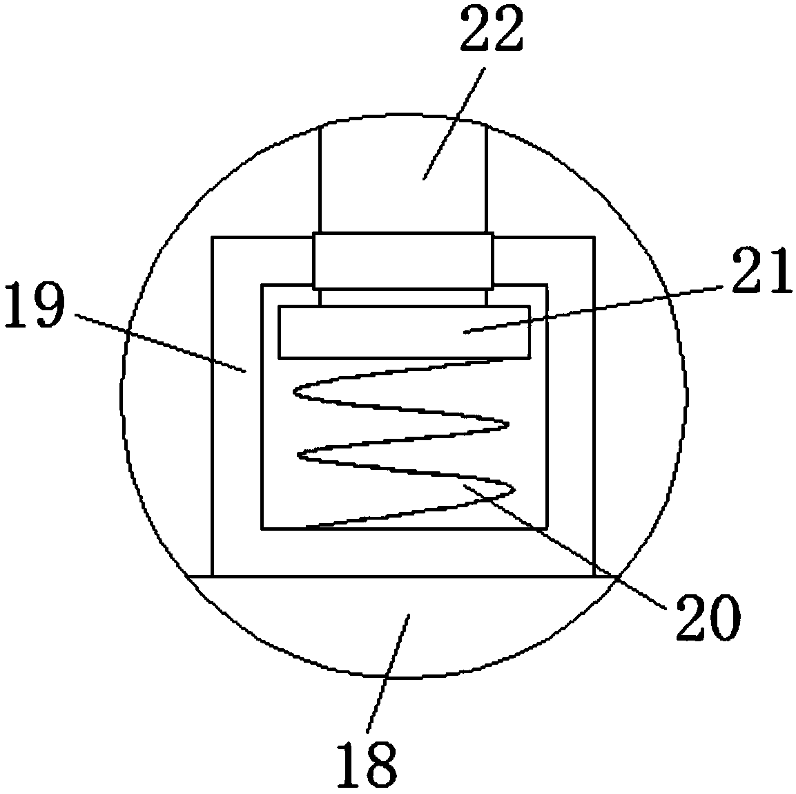 Hardware stamping processing equipment with protection performance and machining method thereof