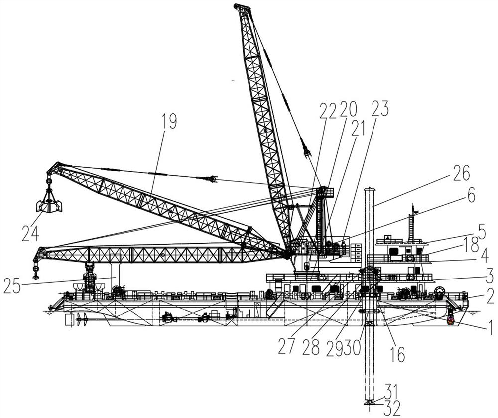 Multifunctional engineering ship