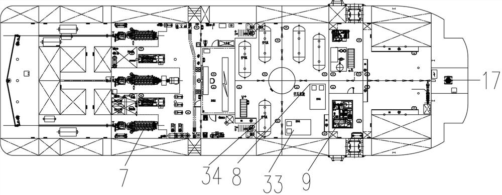 Multifunctional engineering ship