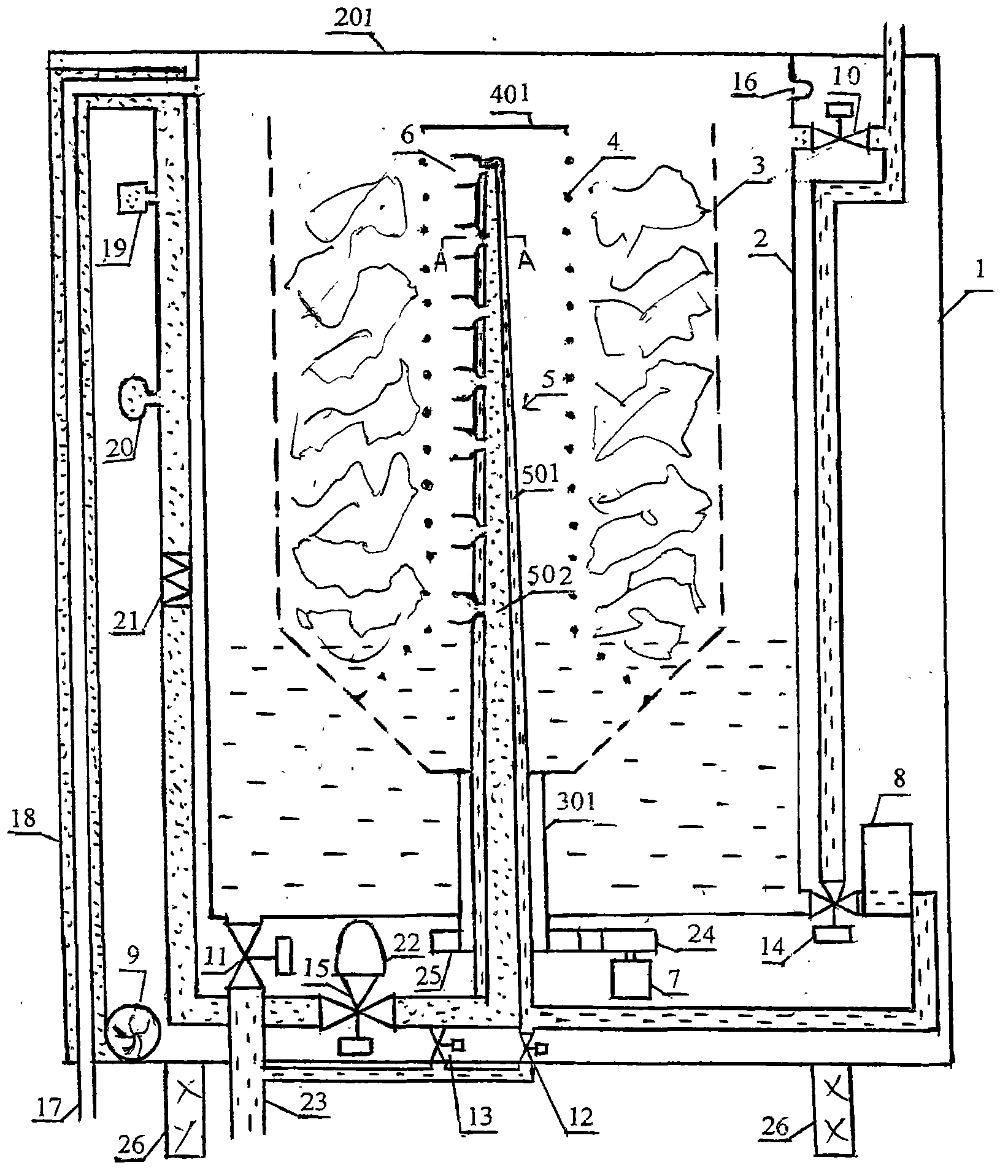 Central jet flow centrifugal washing machine