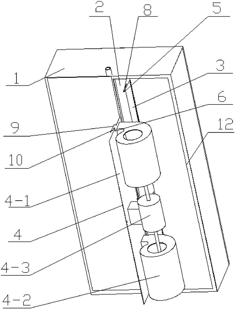 Duct type air conditioner with detachable partition plate assembly