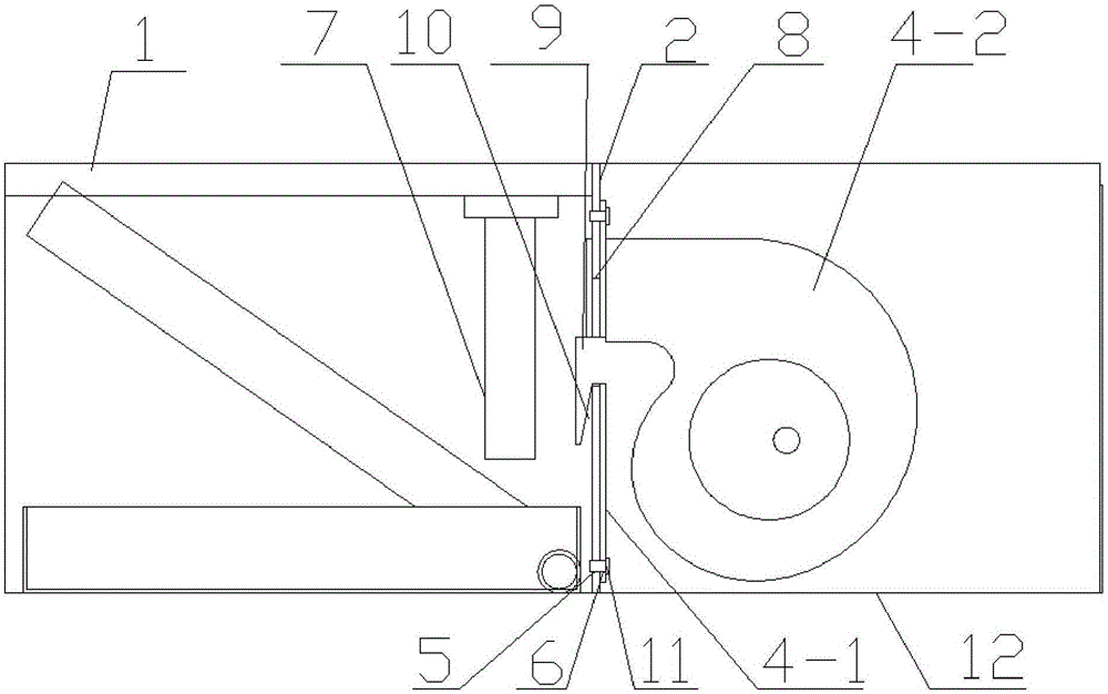 Duct type air conditioner with detachable partition plate assembly