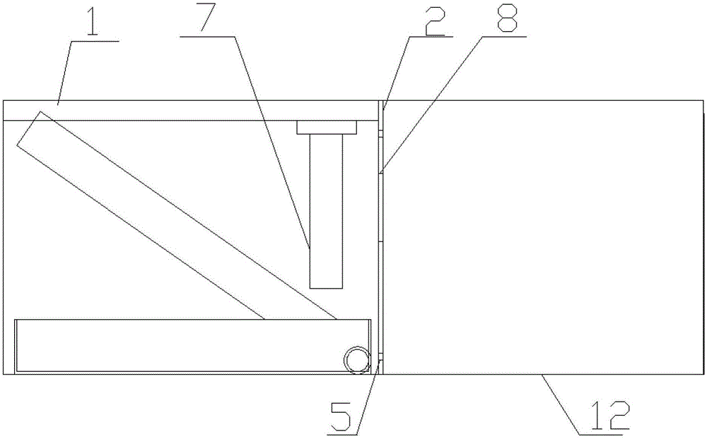 Duct type air conditioner with detachable partition plate assembly