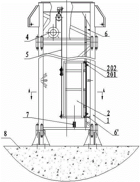 Building tower crane manned lifting basket