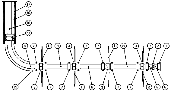 Open hole packer staged fracturing string with accurate crack distribution and use method