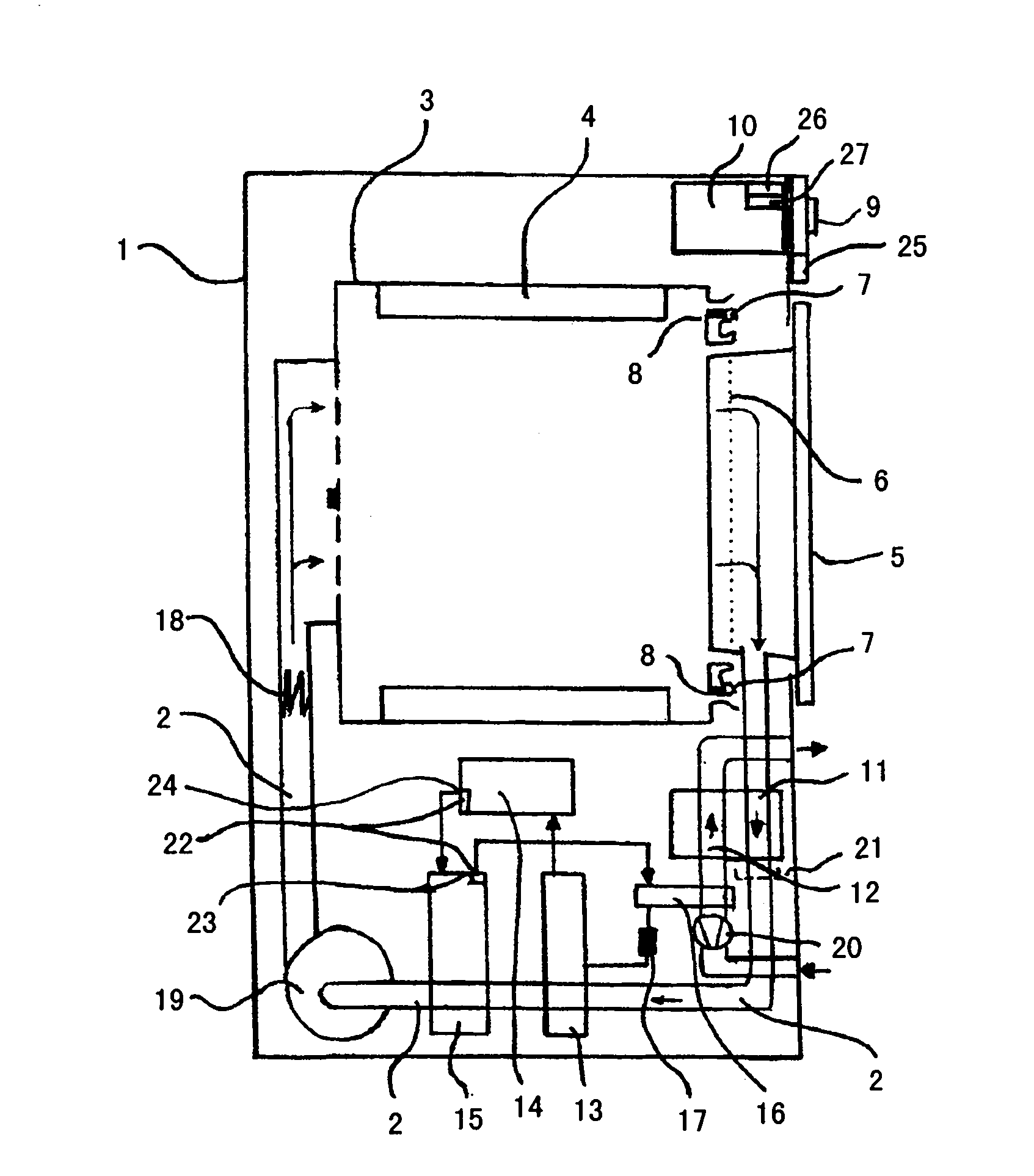 Drying method and condensation dryer comprising a heat pump and system for recognizing an unallowable operating state