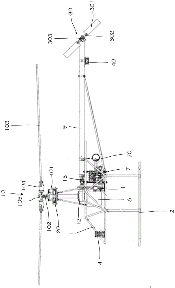 Agricultural and forestal plant protection unmanned helicopter with large load capacity