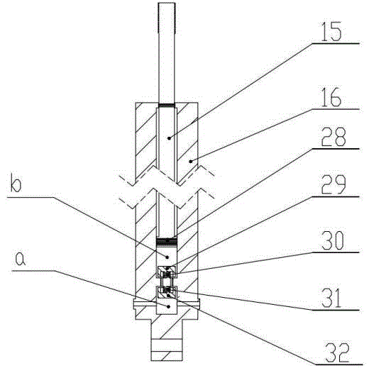 Offshore platform floating crane system with three-stage amplitude-changing and shock-absorbing hedging hydraulic device