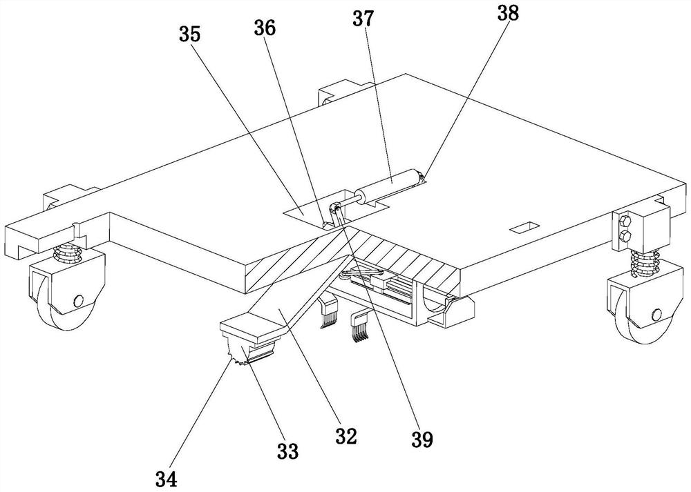 A leveling device for leveling the ground