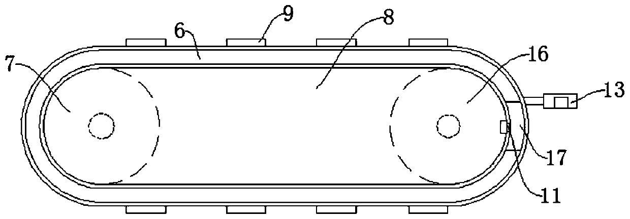 An automatic material return device and method