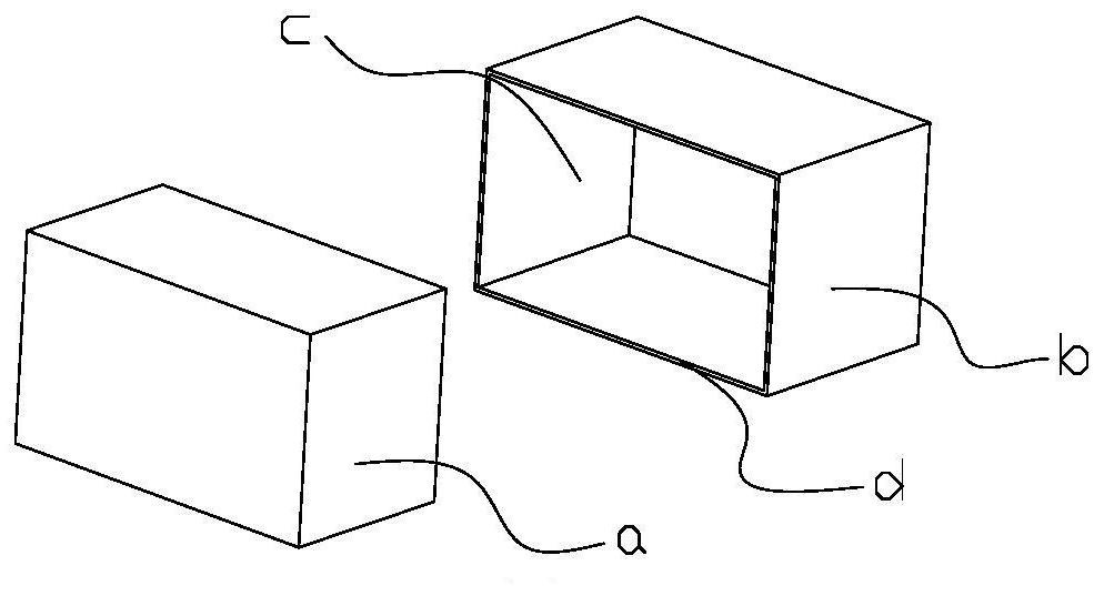 Packaging box film corner cutting device and method