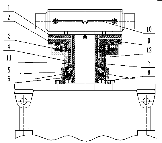 Rotary sealing loading process and device for minor repair operation