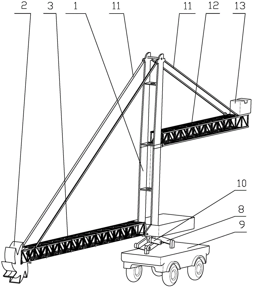 Redundant drive closed chain bucket wheel stacker reclaimer