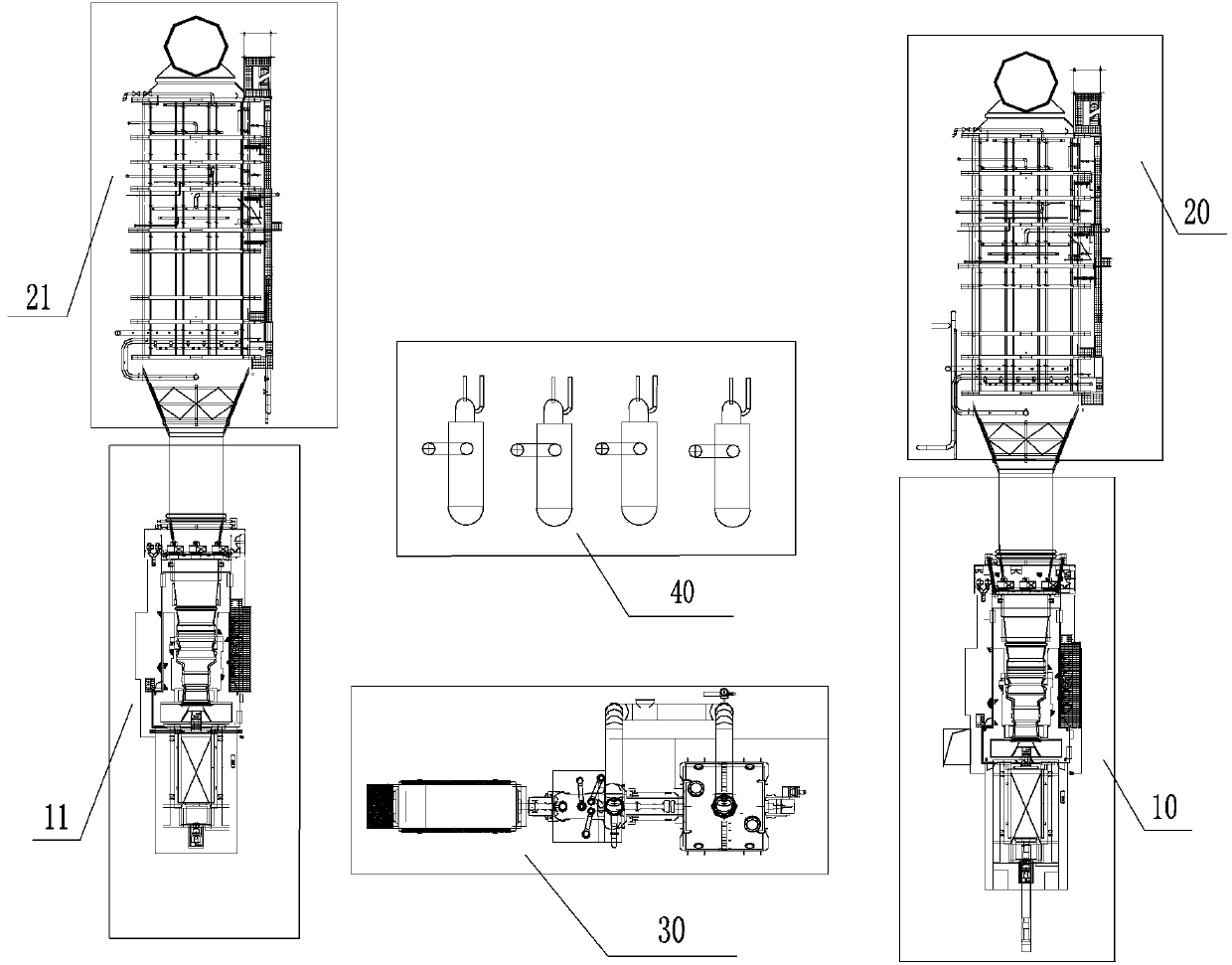 Gas-steam combined cycle heat-power cogeneration unit