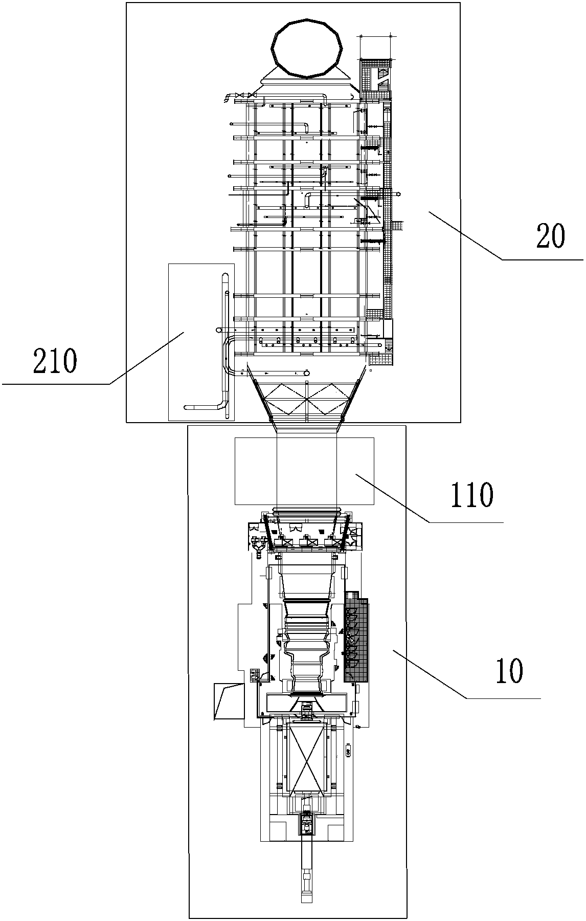 Gas-steam combined cycle heat-power cogeneration unit