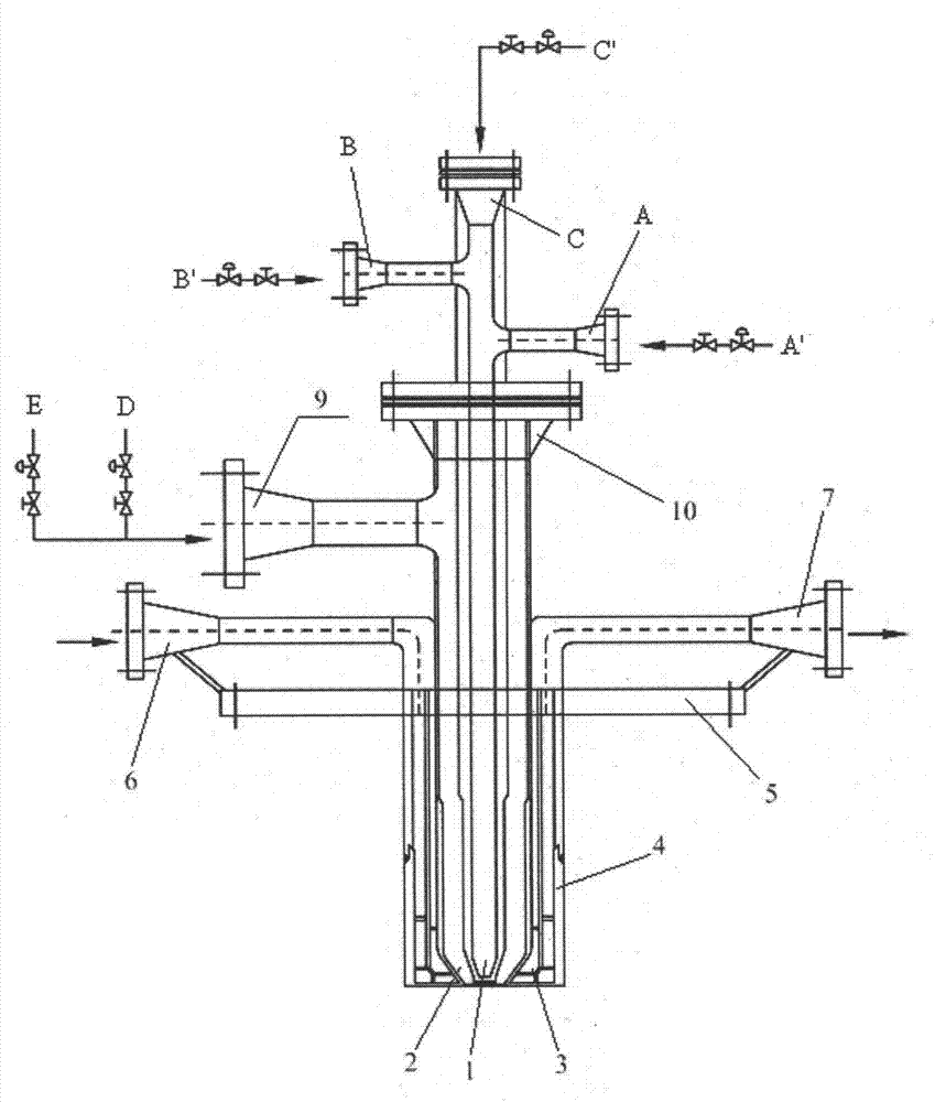Solid powder burner and use method thereof