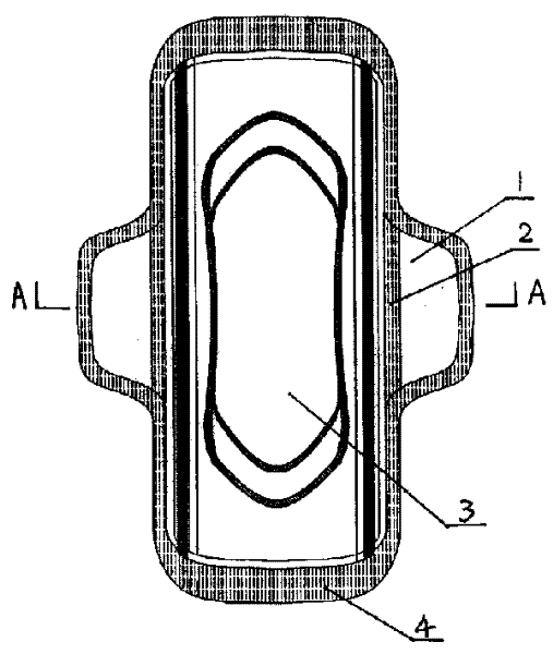 Elastic round-sealed sanitary towel