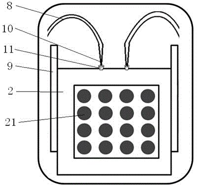 Gas detection device and gas detection method based on smartphone and dyeing sensing array