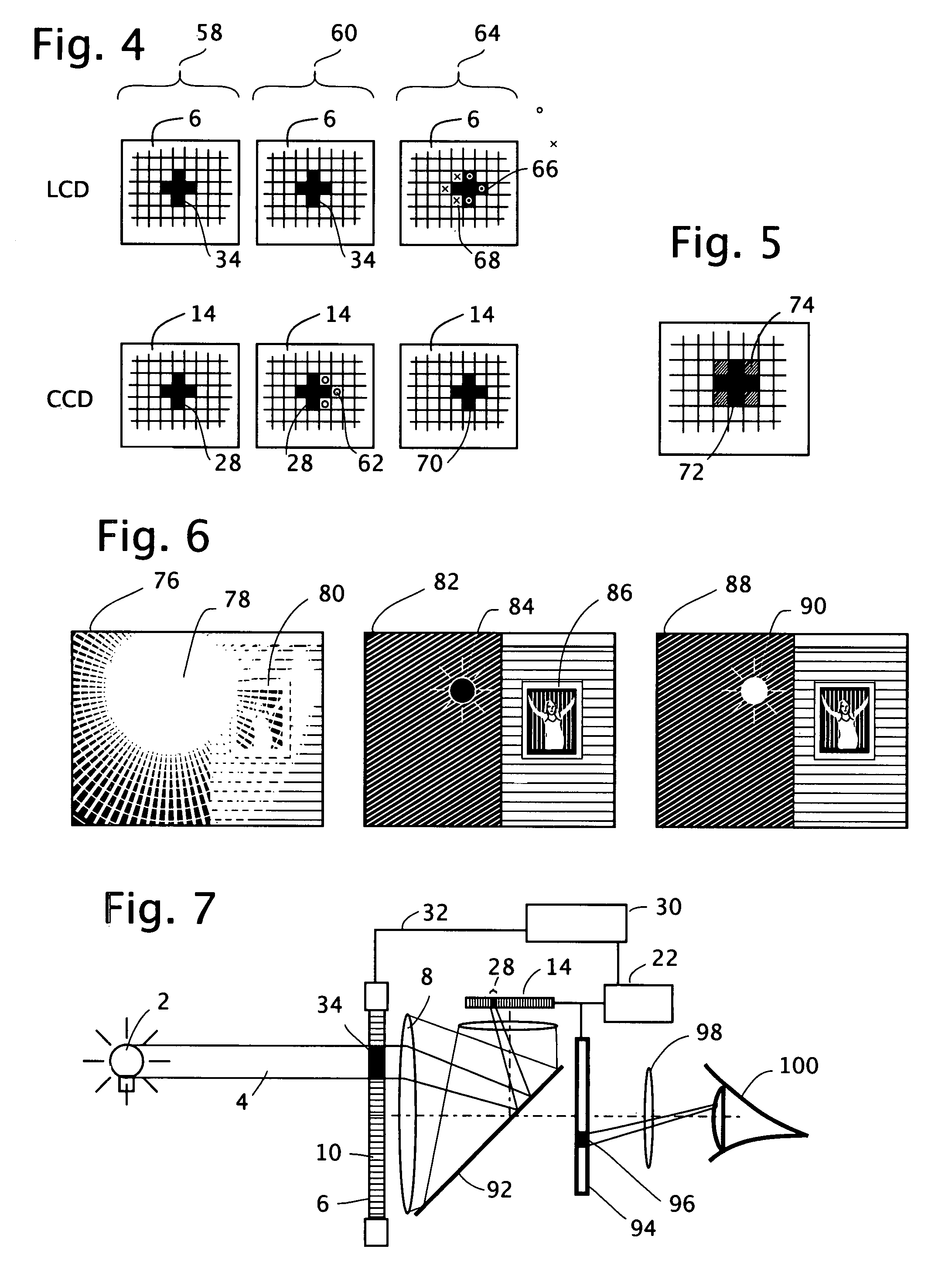 Active mask for electronic imaging system