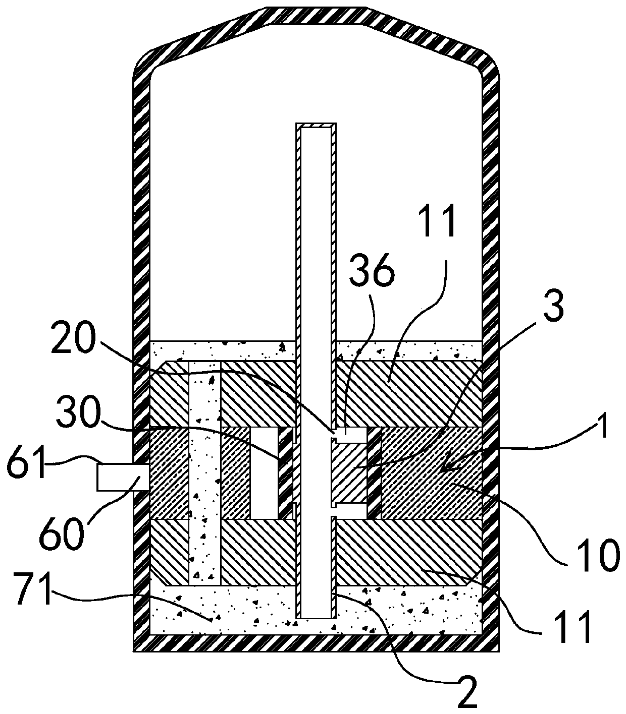 A cold and hot air conditioner with oil-free circulating pipeline