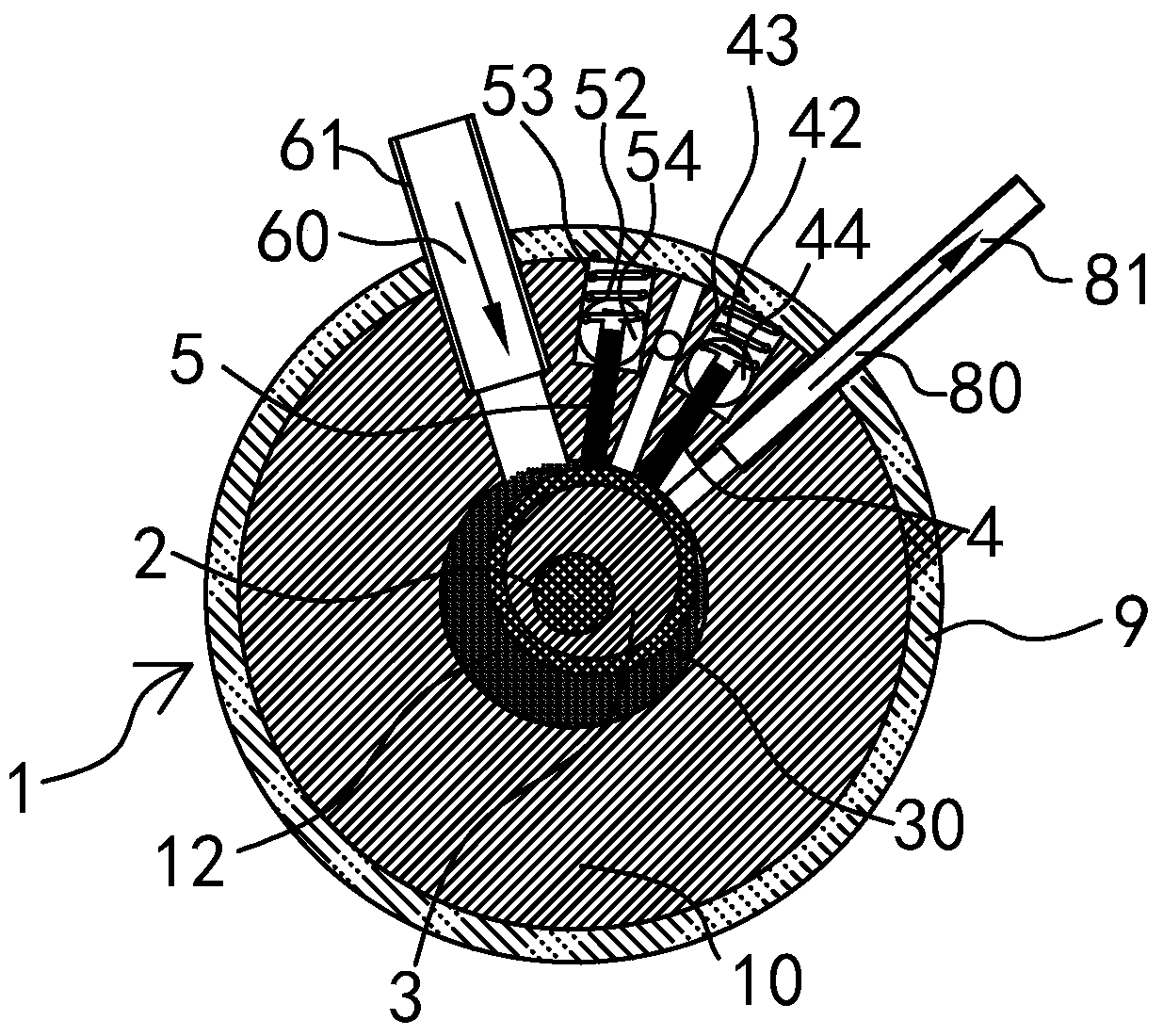 A cold and hot air conditioner with oil-free circulating pipeline