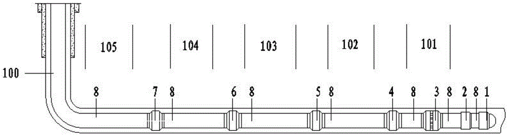 Multi-cluster perforating and fracturing completion pipe string and construction method