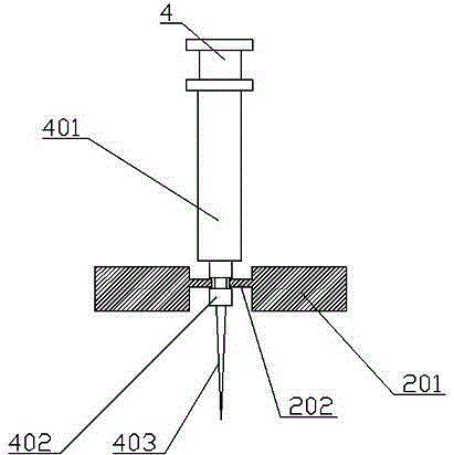 Edged tool box with syringe needle convenient pull-out function