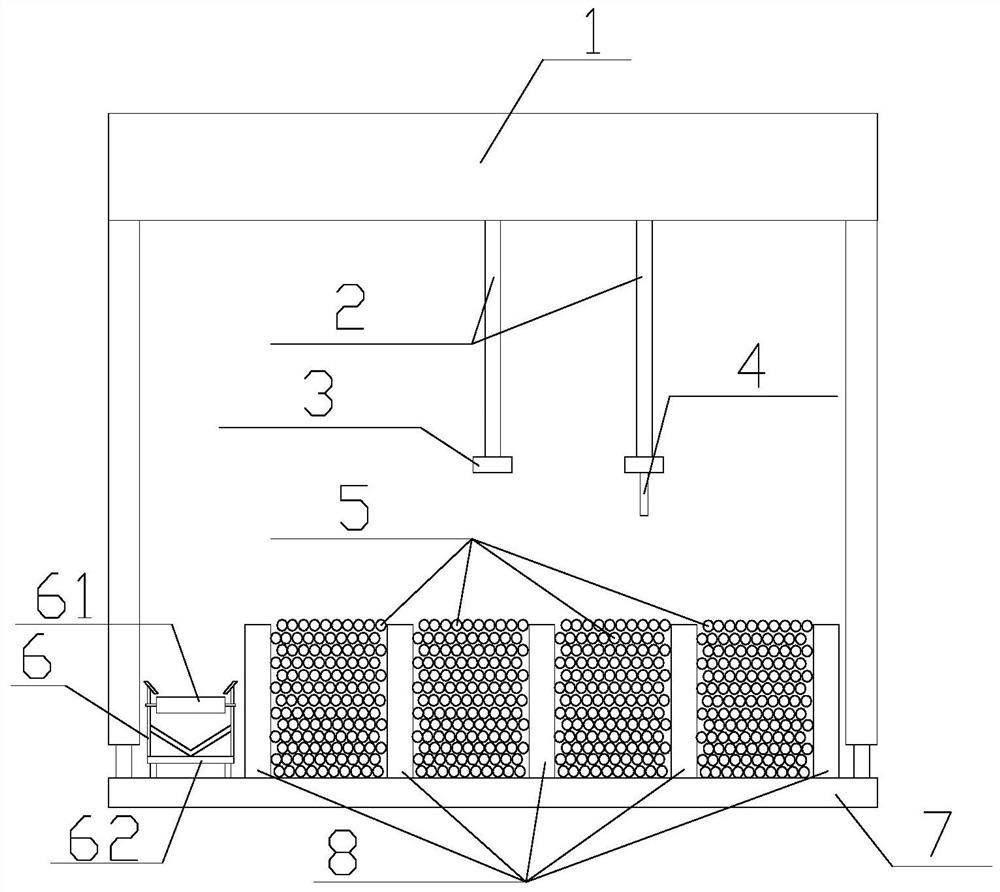 Automatic wire and steel bar conveying device