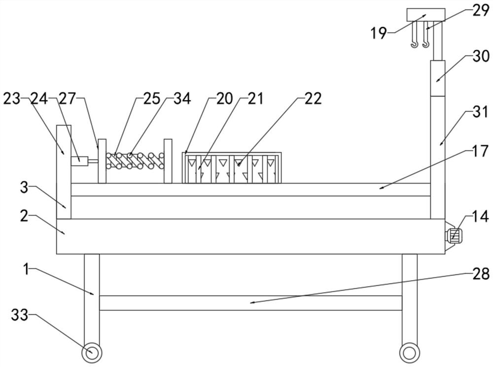 Multifunctional intelligent nursing bed