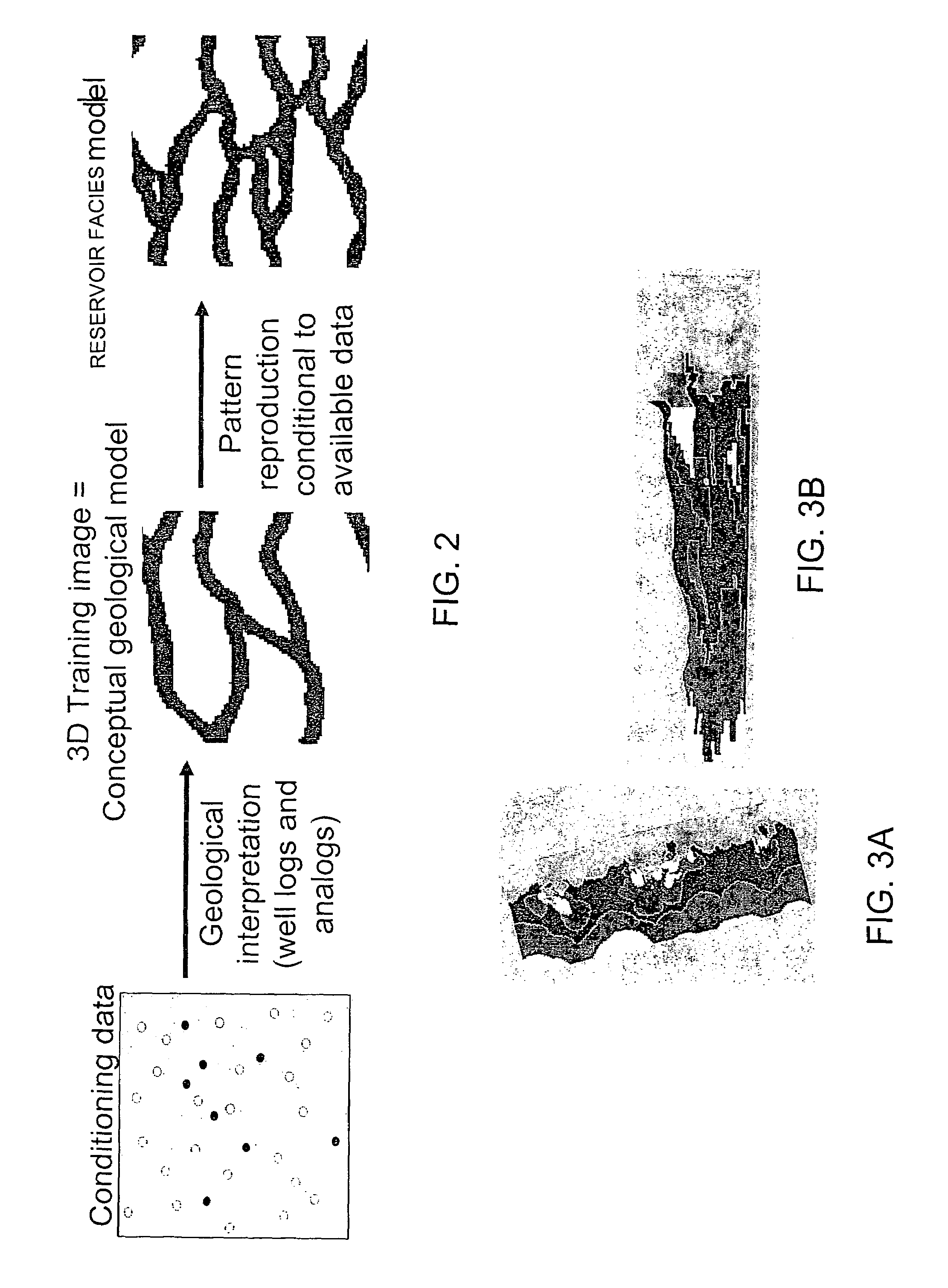 Method for creating facies probability cubes based upon geologic interpretation