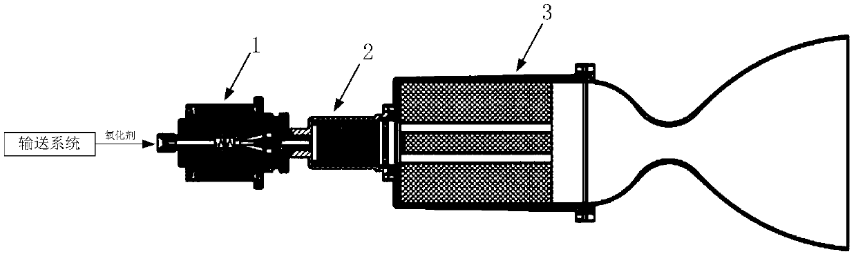 A solid-liquid attitude control rocket engine