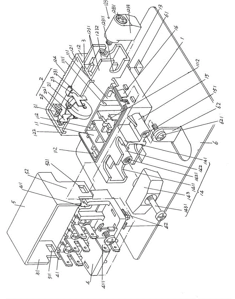 Refrigeration compressor motor starter and modular structure of motor run capacitor