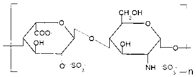 Method for preparing N-desulfated heparin derivative affinity chromatographic materials