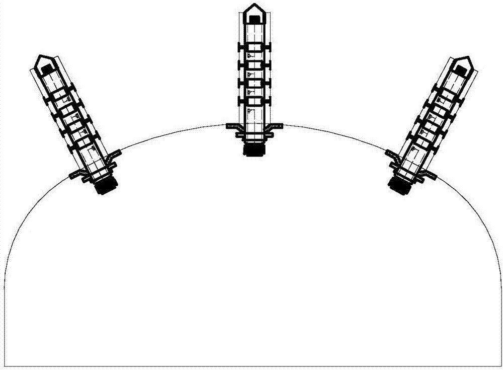 An automatic monitor for the stress of the stretchable bolt on the hanging surface