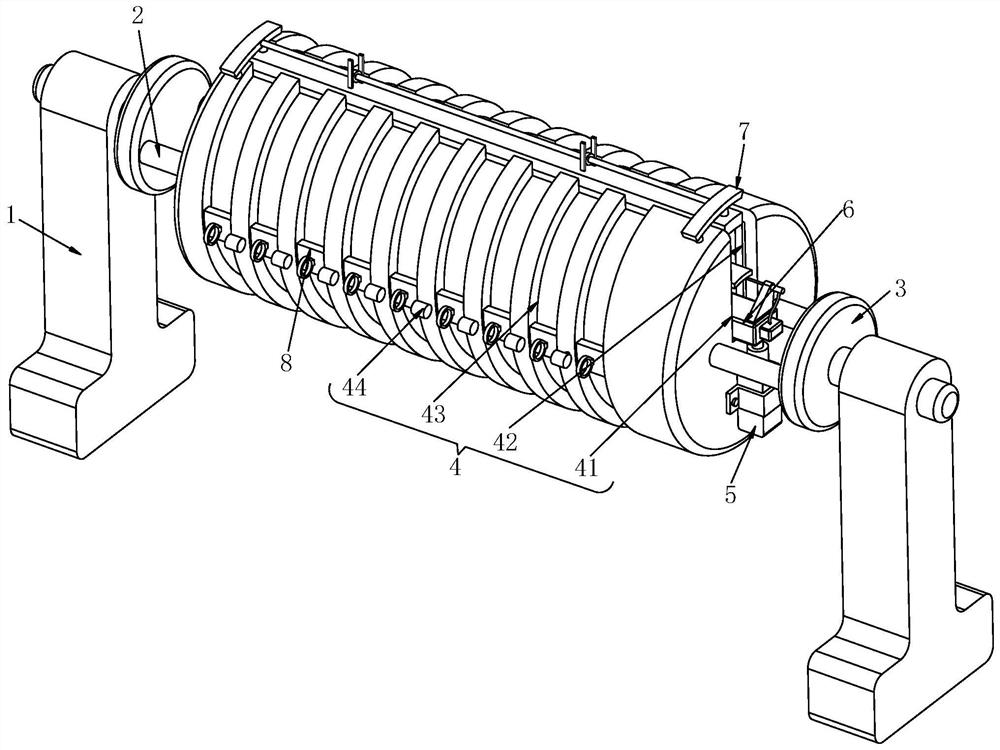 A kind of nylon webbing equal-length cutting processing device and equal-length cutting method